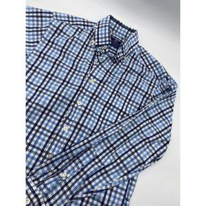Vineyard Vines Shirt Adult Extra Small Blue Plaid Button Up‎ Tucker Men L/S